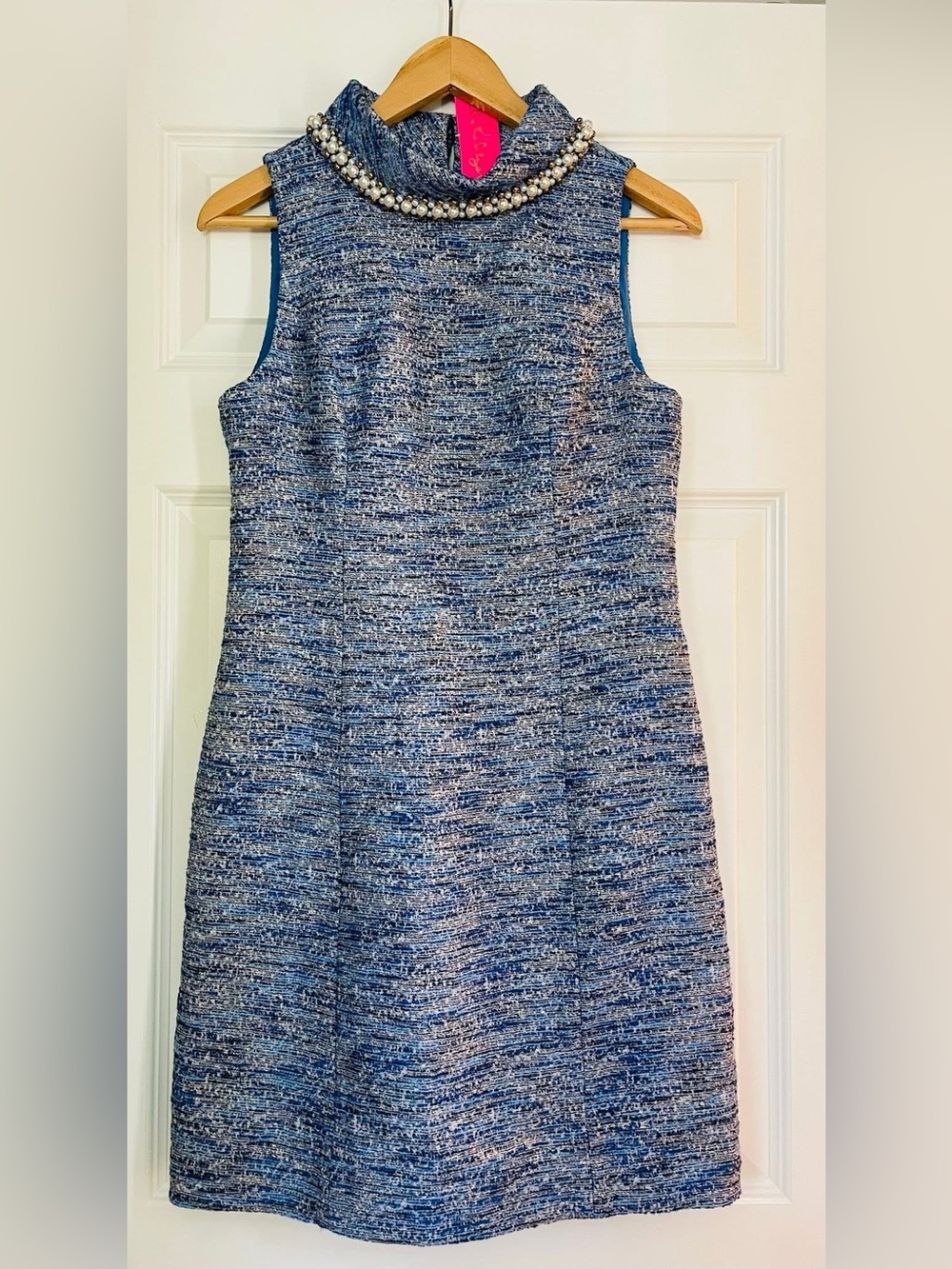 NWT Lilly Pulitzer Portia Shift - 4 - Blue Thistle Resort Boucle